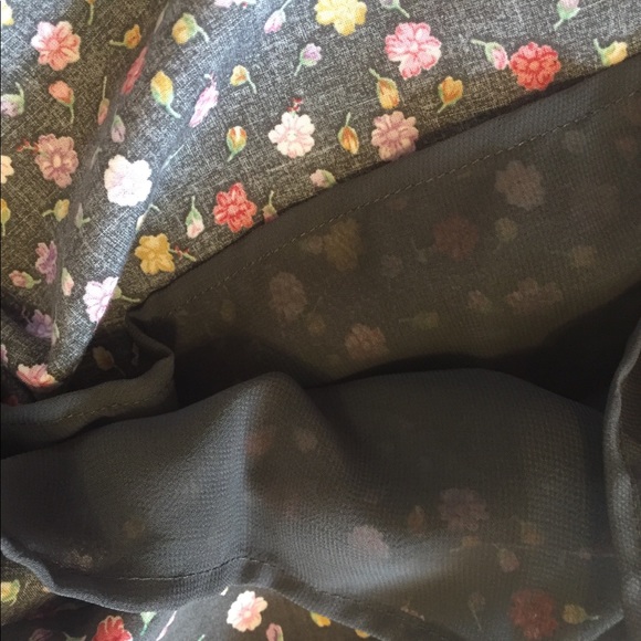 Gap Floral Dress Grey Sleeveless Size X-small Sundress - Picture 7 of 9